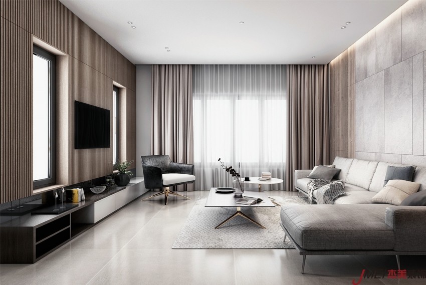 140平現代風格裝修效果圖[大連-中山區-保利天禧]