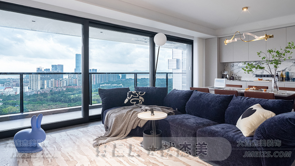 大連裝修潮流趨勢之現代簡約案例實拍通透開闊場景多樣6.png